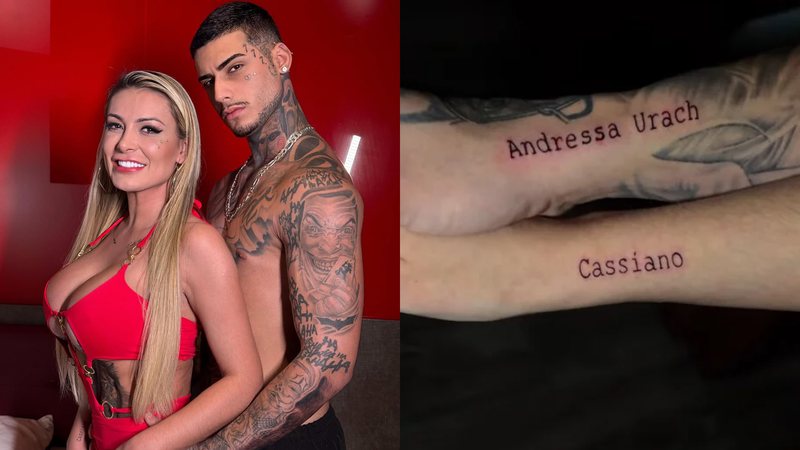 Andressa Urach e Cassiano França (tatuagem)